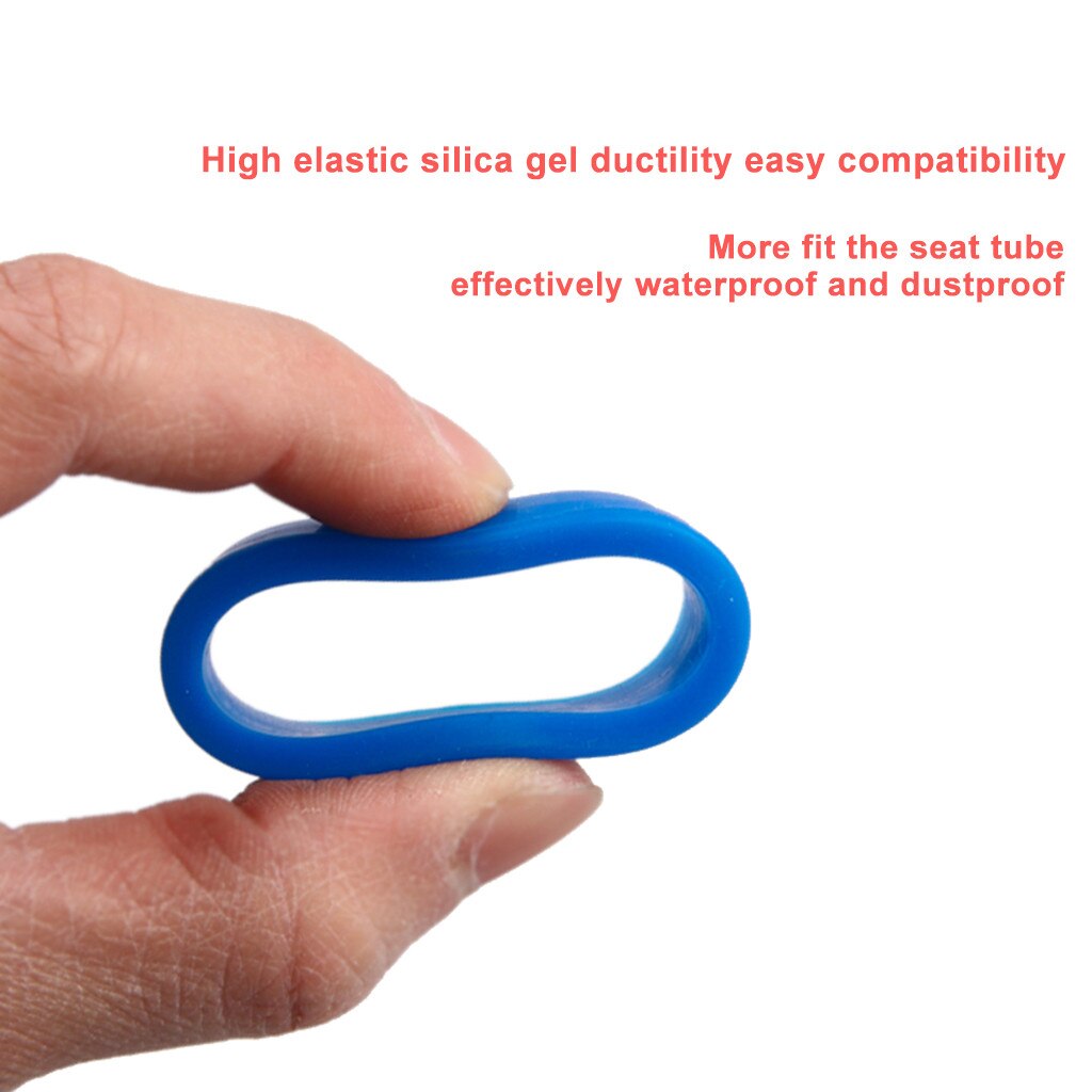 Mountainbike Zadelpen Rubber Ring Stofkap Fietsen Siliconen Waterdichte Bike Zadelpen Case Beschermende Fiets Accessoires