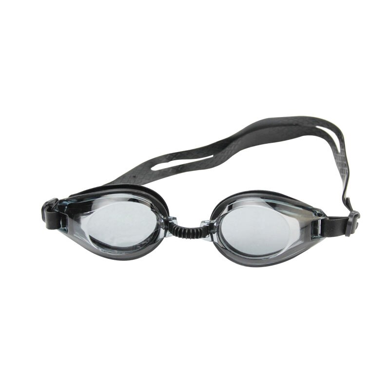 Professionele Siliconen Bijziendheid Zwembril Anti-Fog Uv Zwemmen Bril Met Oordopje Voor Mannen Vrouwen Dioptrie Sportbrillen: Black