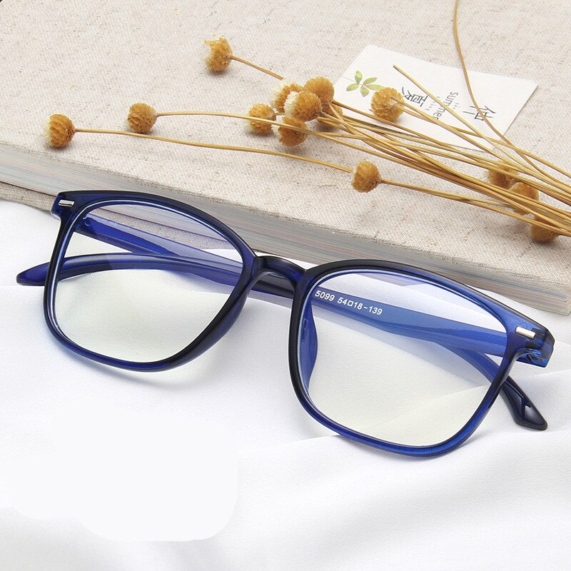KOTTDO Square Plastic Glasses Frames Women Men Clear Transparent Computer Black Eyeglasses Frames Vintage Retro Optical Eyewear