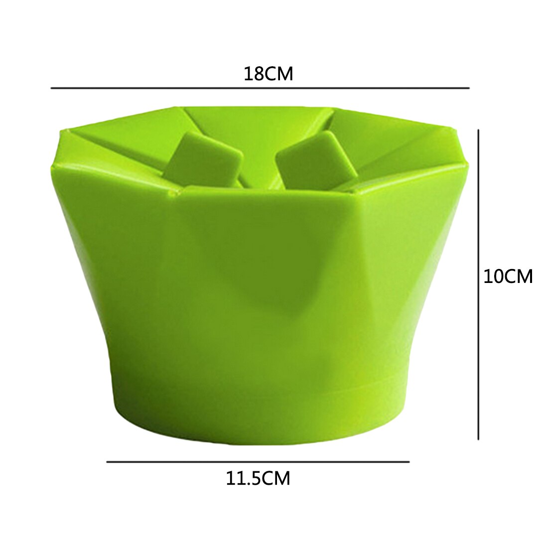 Popcorn Hersteller DIY Silikon Mikrowelle Popcorn Hersteller Falten Eimer verrotten Grün Lebensmittel Container