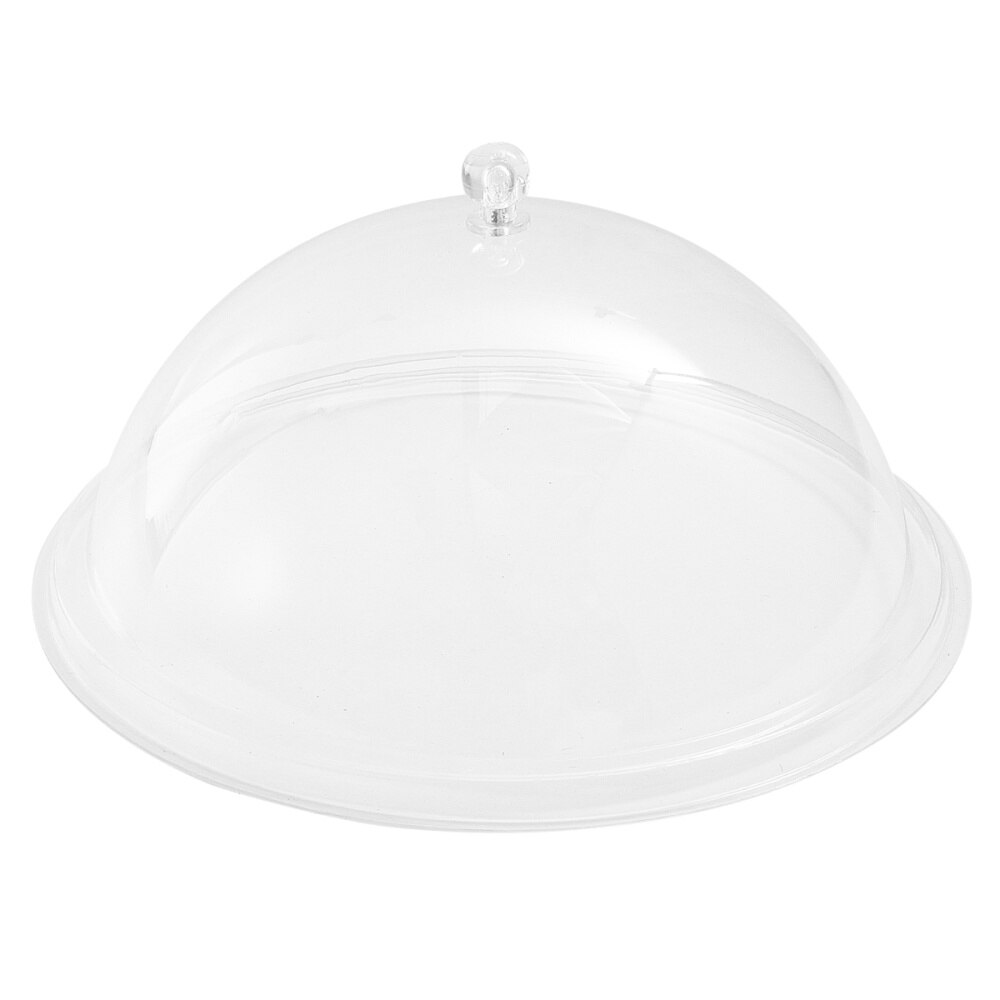 1Pc Acrylic Round Food Cover Durable Food Tent Food Insulation Lid for Home Bread Dessert Dish Transparent (8-inch 21c
