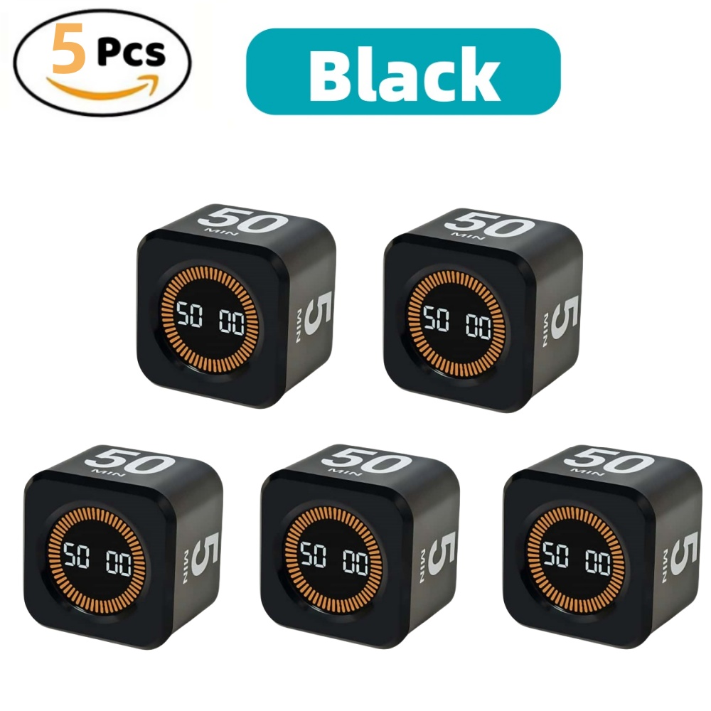 Pomodoro Timer Silent Flip Timer - Digital Visual Study Timer Clock,for Study&kitchen&Shower Cute Time Manager,5/10/25/50min: VIOLET/紫罗兰