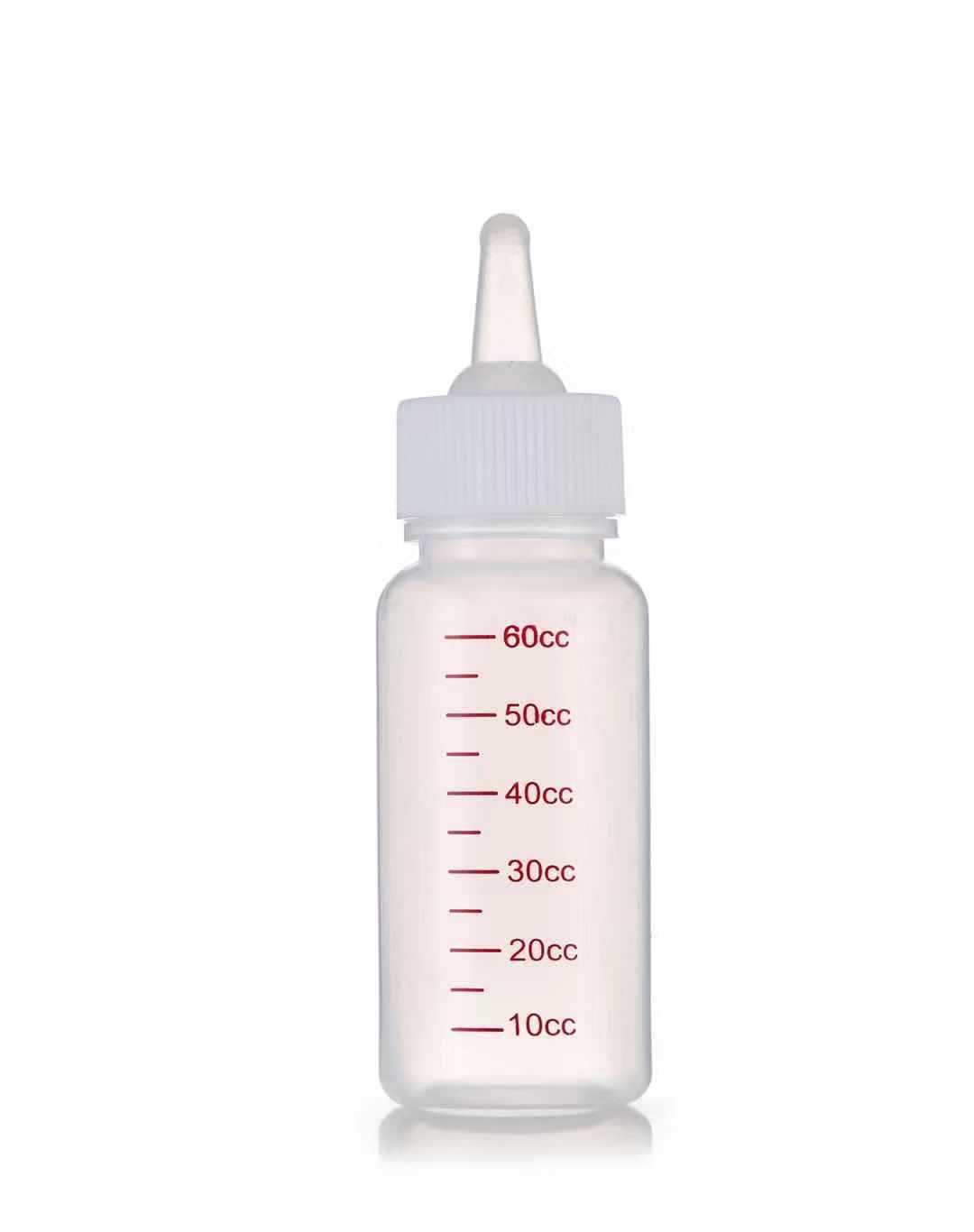 6/4/1 Stuks Puppy Voedingstool Mini Tepel Kat Vervanging Kitten Huisdier Verpleging Huisdier Voedingfles Kits 60Ml Kleine Dierlijke Melkfles: Blauw