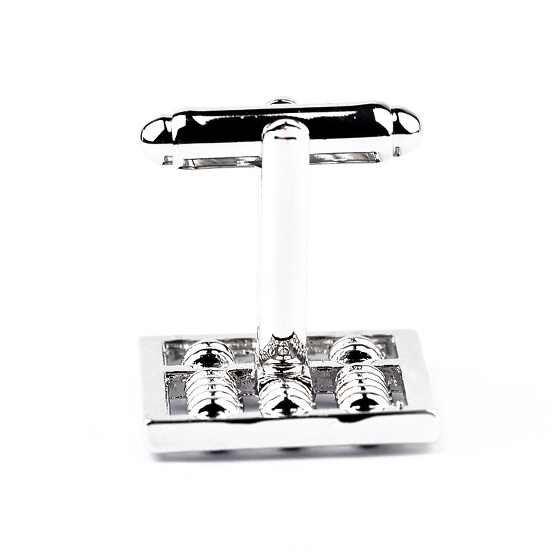 Funny Tool Cufflinks Silver Color Arithmetic Abacus Cufflink For Men Business Suit Cuff Button