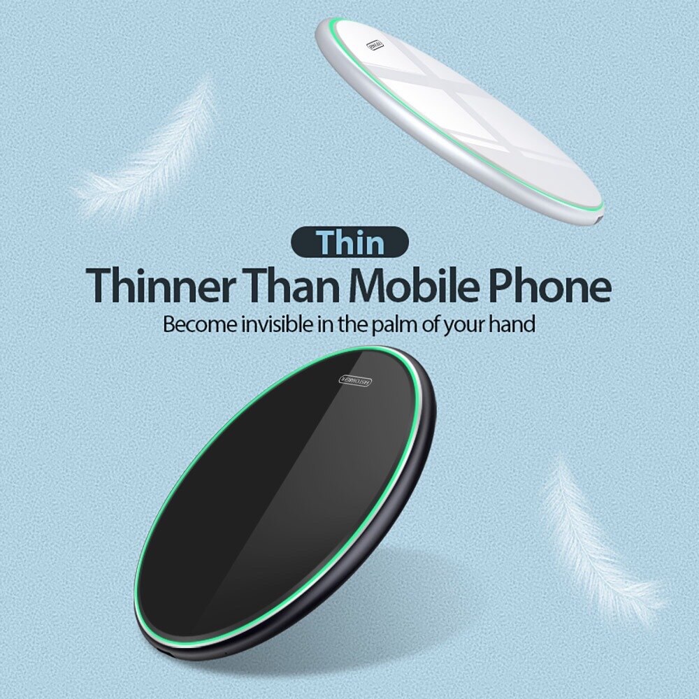 15W Wireless Charger - Metal Desktop Pad - Fast Charging - for Apple iPhone - with LED Indicator