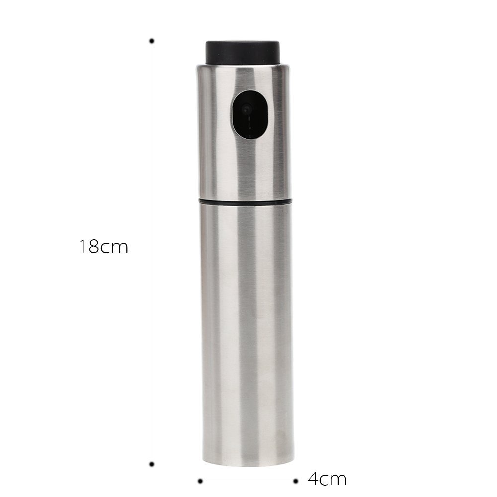 Oil Sprayer Bottle Olive Oil Mist Spraying Can Pump Oil Bottle Pot Vinegar Dispenser Stainless Steel Cooking BBQ Grill Tool