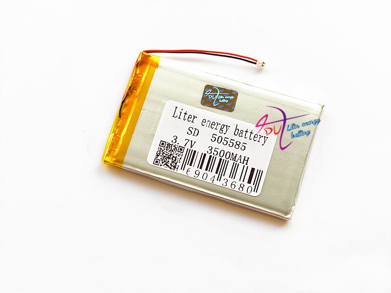 (ph 1.25mm) 505585 3.7v 3500 mah 495383 universeller lithium-ionen-akku für tablets 8  pc 7 zoll) 9 laptops, notebooks und tastaturen (mittlere größe)