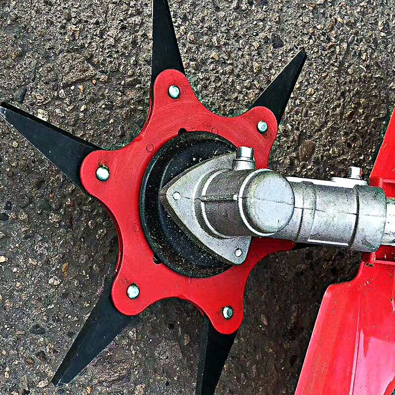 Cabeça de corte de corrente e capina cortador de disco cabeça acessórios universal seis-leaf hoe cortador de grama cabeça cortador de corda
