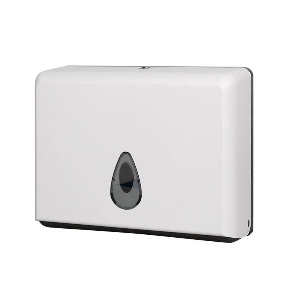 Wall Mounted Tissue Box Holder Bathroom Tissue Dispenser Kitchen Paper Holder Kitchen Paper Towel Dispenser Toilet Paper Holder: WHITE