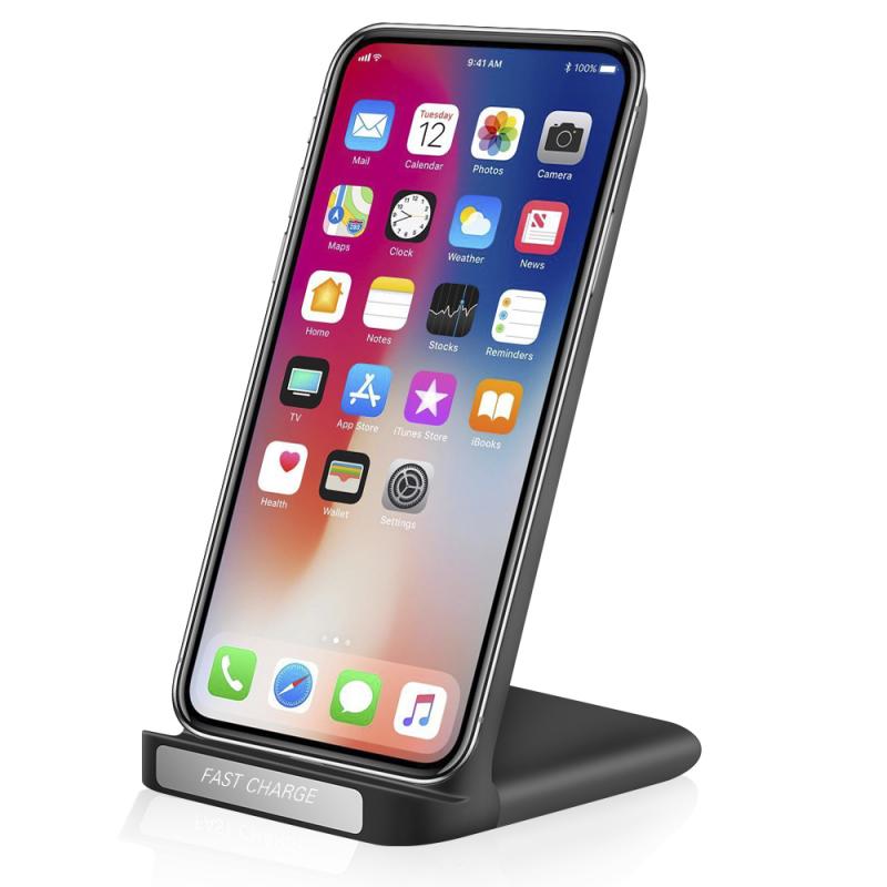 15W Qi Wireless Charger Adapter QC 2.0 Quick Charge Dock Stand For IOS Android Fast Charging Station Phone Charger