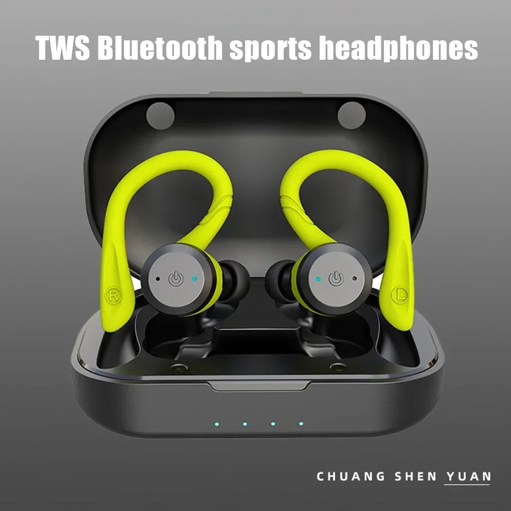Dual Wear Sport Draadloze Headset Ipx7 20 Uur Speeltijd Zwemmen Waterdichte Bluetooth-Compatibele Oortelefoon Stereo Oordopjes