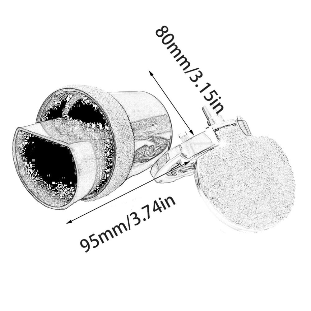 Bling bling rhinestones bærbar bil askebeger med lett krystall diamant ledet bil aske brett askebeger oppbevaring kopp