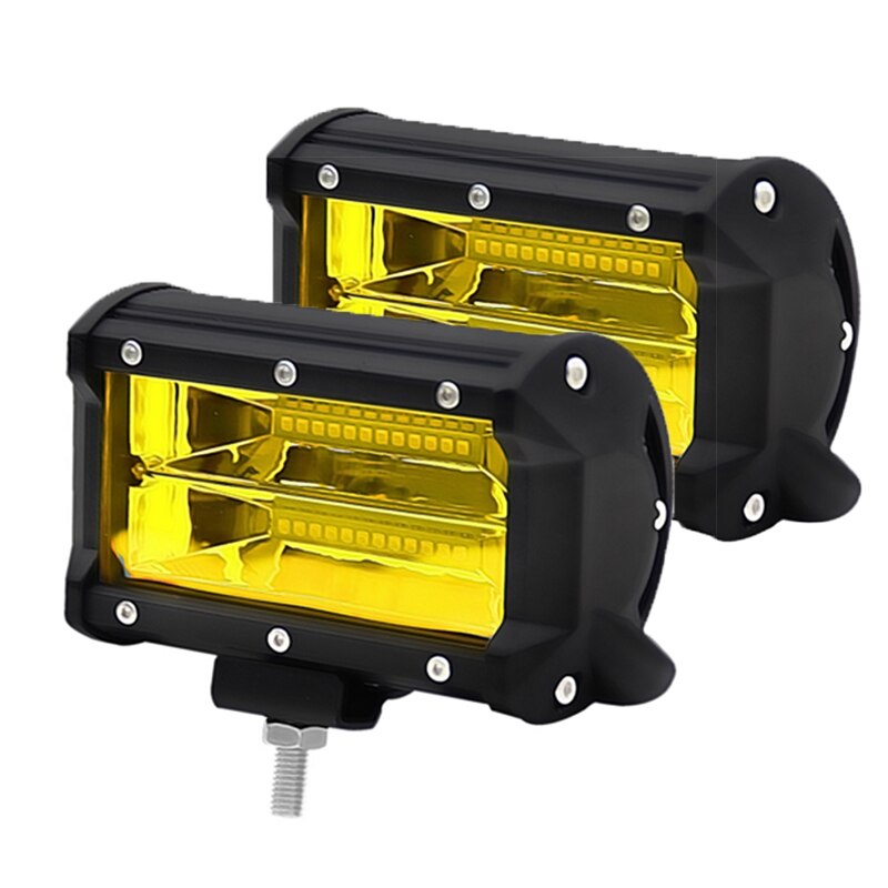 Luz Led Off road para camiones ATV motocicleta haz ámbar amarillo trabajo luces de conducción barra antiniebla LED luz de trabajo
