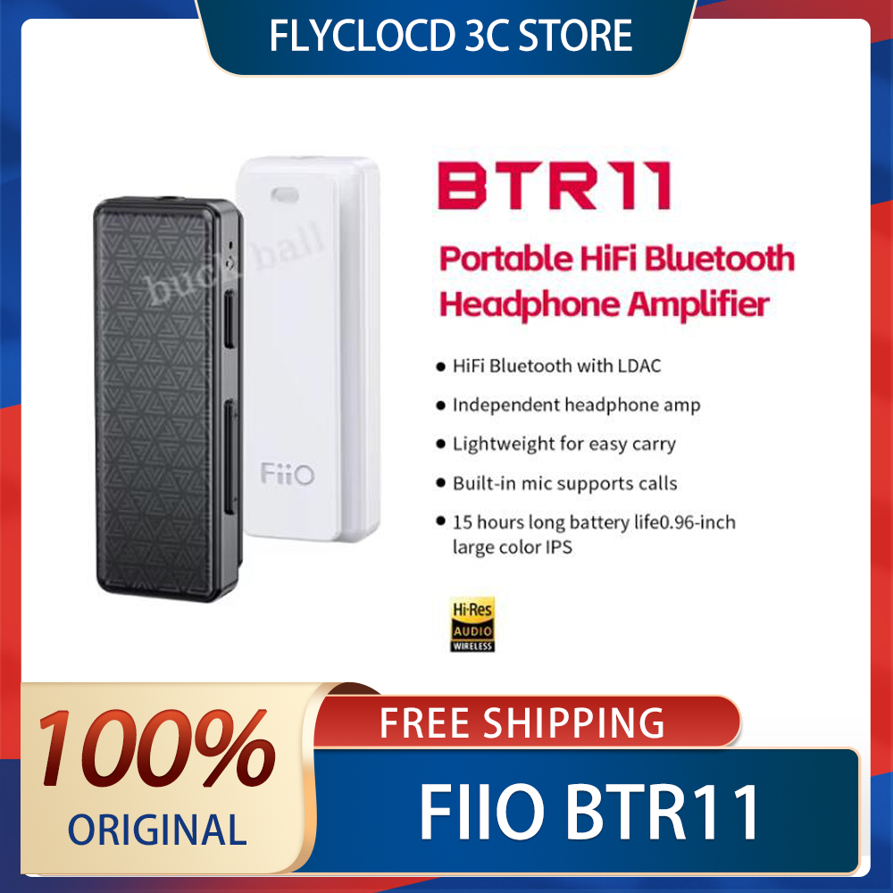 Fiio Btr11 Bluetooth 5,3 receptor Ldac adaptador amplificador de auriculares de Audio inalámbrico amplificador de auriculares personalizado con micrófono