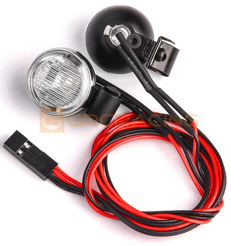 2pcs Led Spotlight Headlamp Dome Light 18/20mm for 1/10 1/8 RC Crawler Car Traxxas TRX4 G500 TRX6 G63 AXIAL SCX10 RC4WD D90 TF2