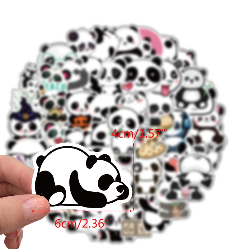 Kungfu Panda Stickers 50Pcs Waterproof Vinyl Decals for Water Bottles Laptop Refrigerator Luggage Computer Mobile Phones D5QC