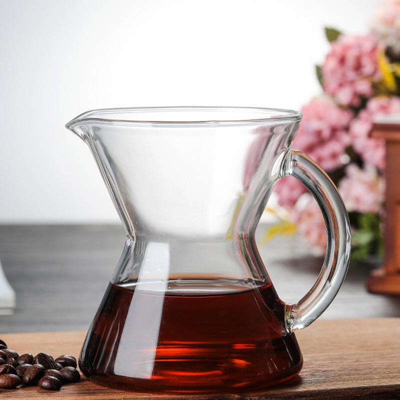 Single Serving Coffee Glass Mini Hand Punching Pot Cute Pot Glass Coffee Pot Hanging Ear Hand Punching Pot