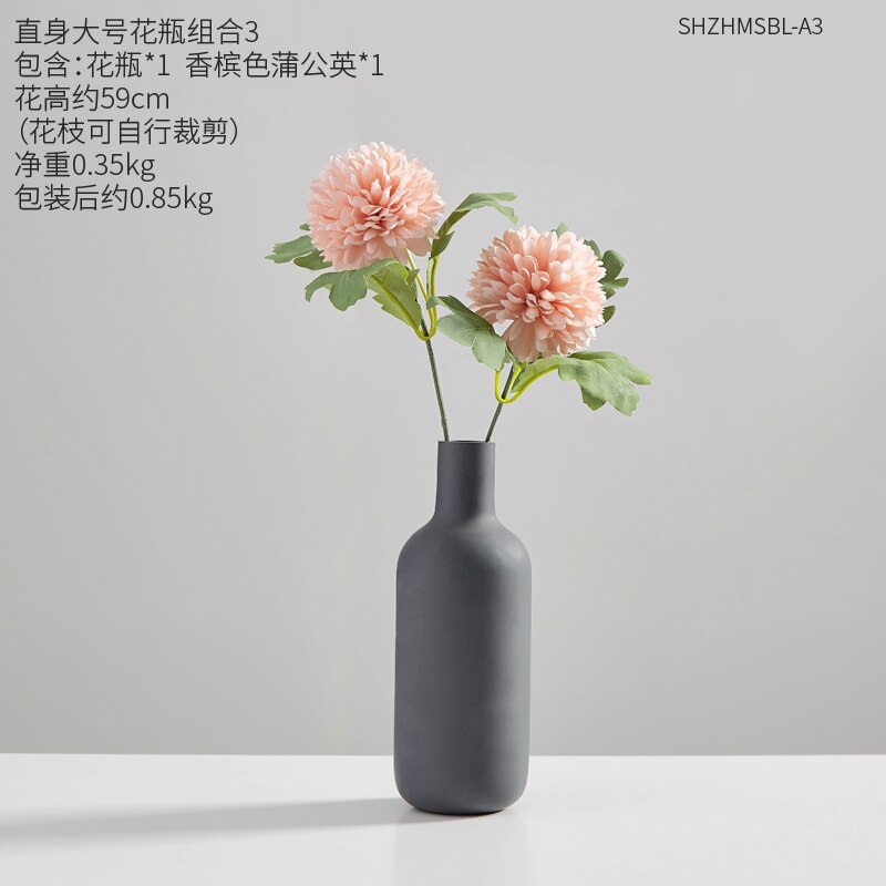 Accessoires de décoration de la maison | Vases à fleurs modernes pour fleurs, Vase en céramique, petite décoration de salon, décoration de bureau: Combination-E