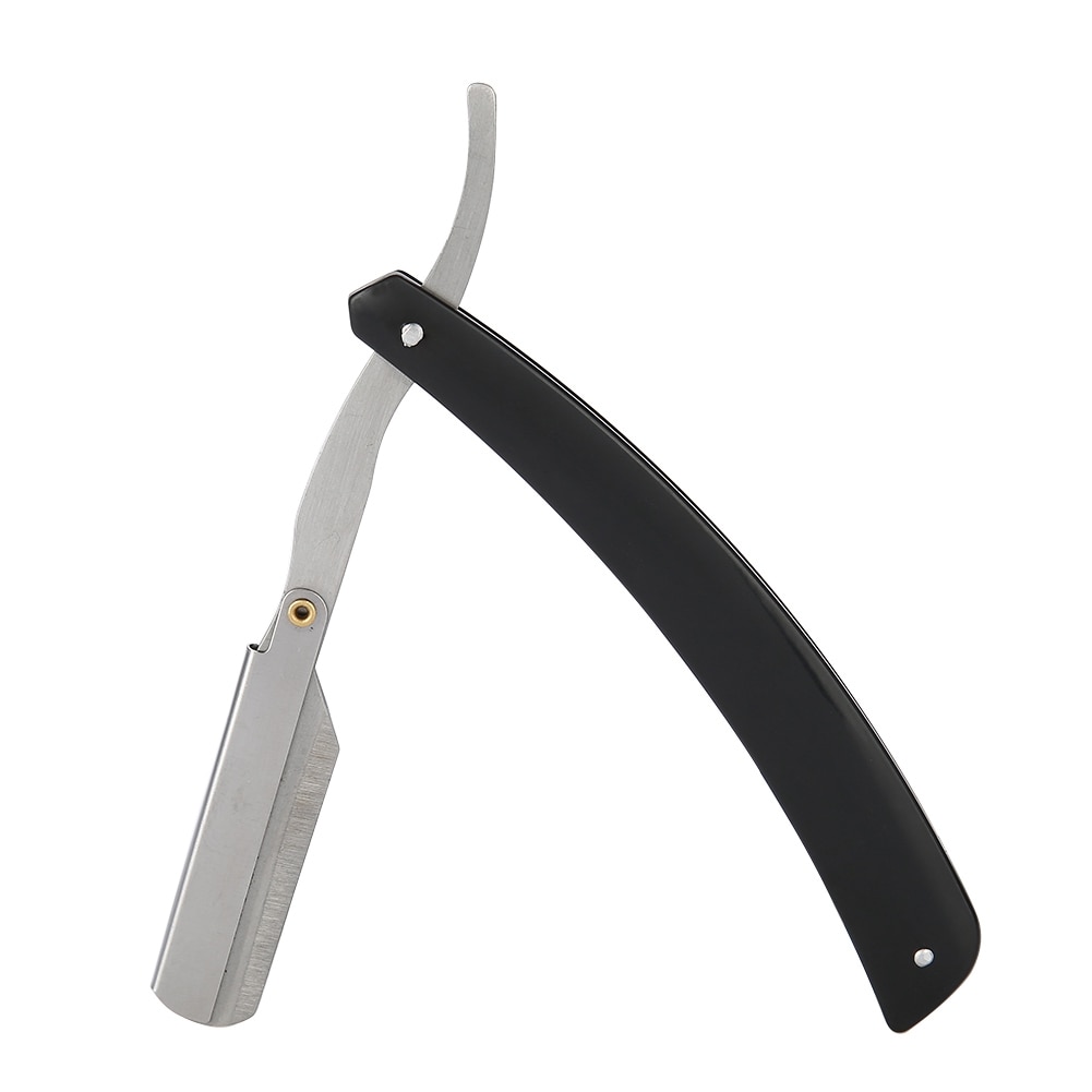 Barber barberblad kulstofstål salon manuel barbermaskine foldbar barbering barbering lige kant kniv skarp barber barberkniv skæreklipper