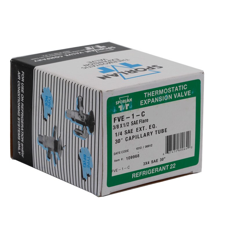 SPORLAN FVE-1-C Refrigerating expansion valve Air conditioning cooling expansion valve R22 R407