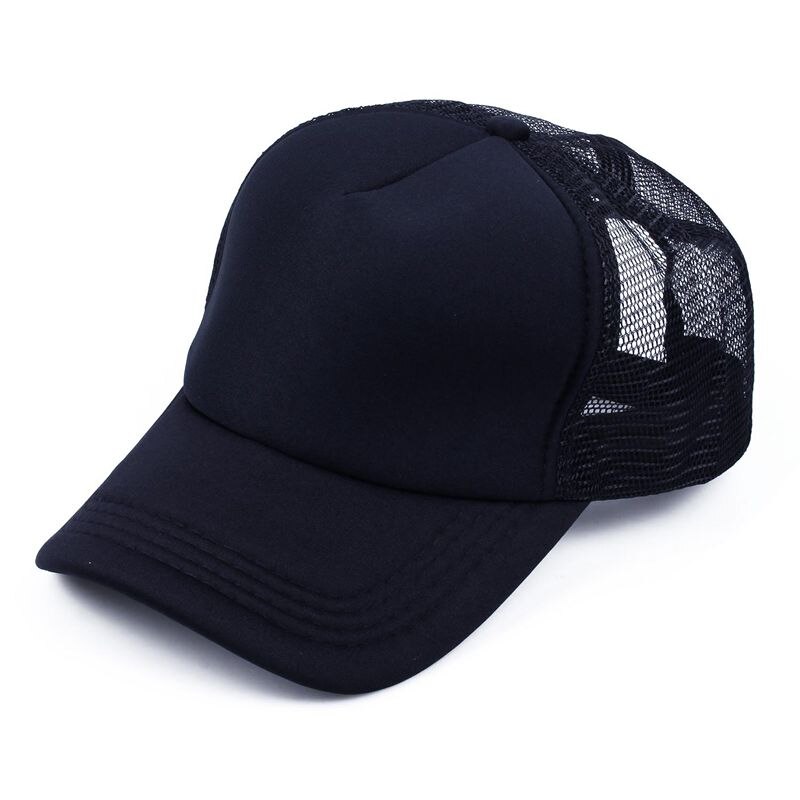 Herre halv mesh justerbar trucker cap baseball hat: Default Title