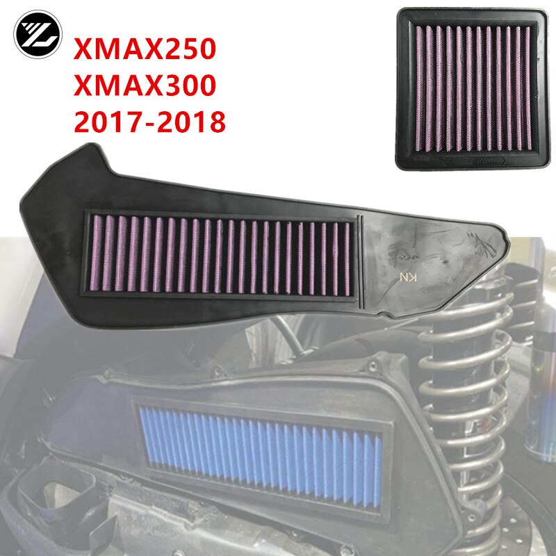 2Pcs Motorfiets Deel Luchtfilter Intake Cleaner Motor Bescherm Luchtfilter Voor Yamaha Xmax 250 300 X max 300