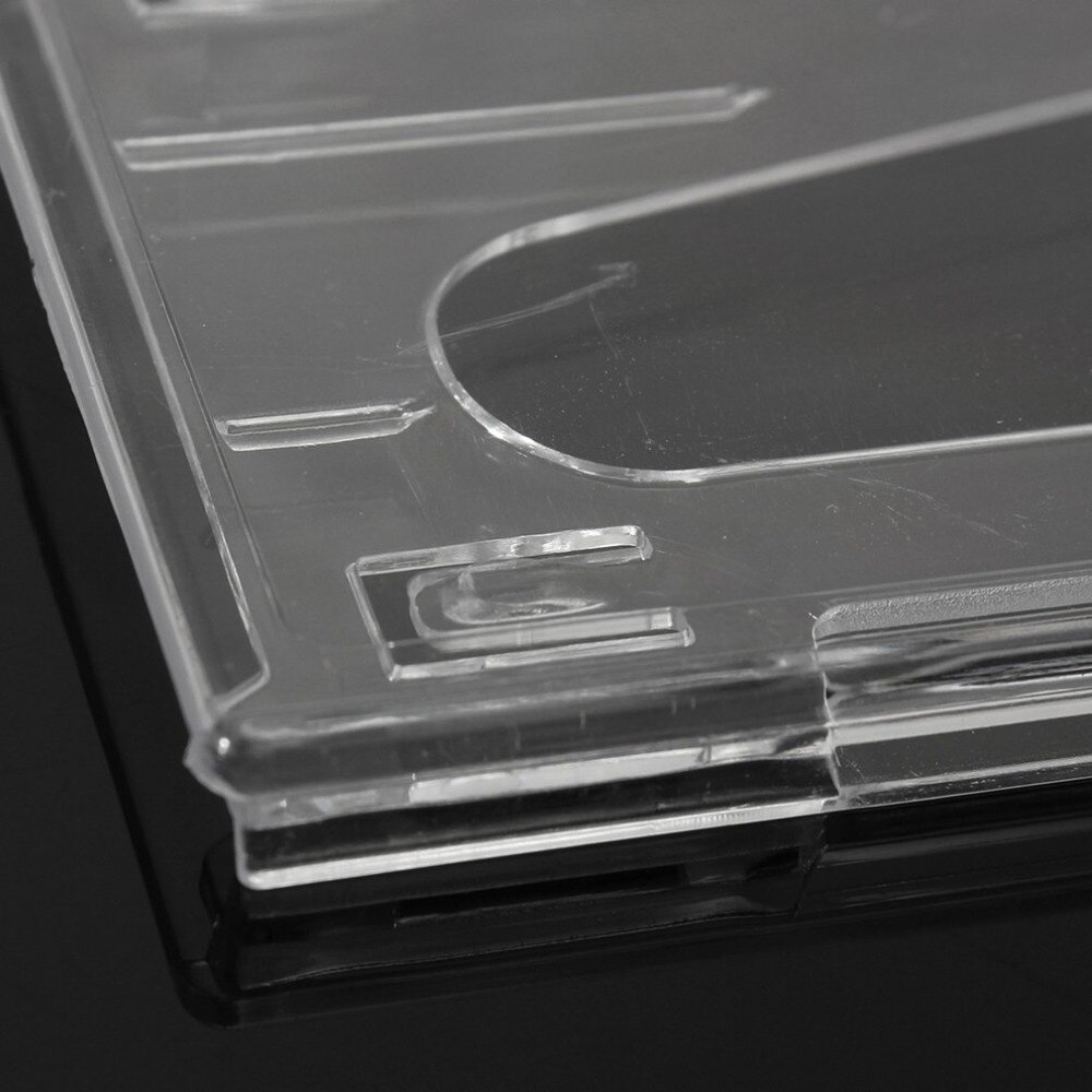 1Pc Card Holders Hard Plastic Double-faced Card Holder Transparent Card Holder Horizontal ID Holders