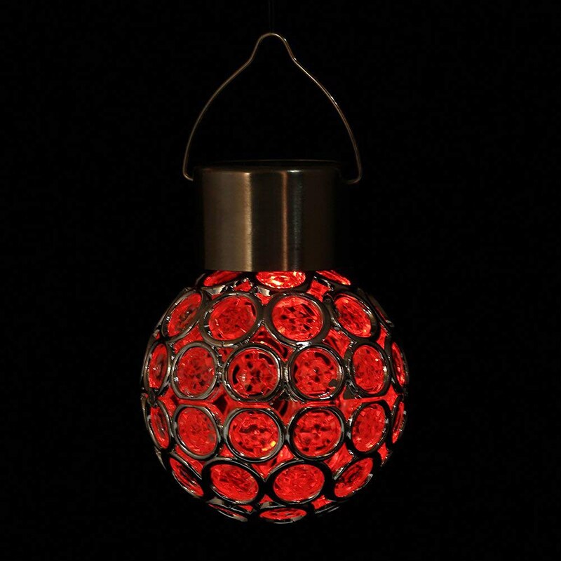 Color Change Hanging Lamp Garden Landscape LED Ball Light Hanging Lamp Color Change Solar Power