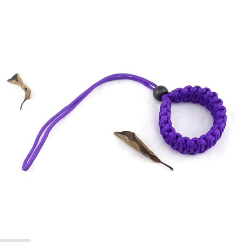 Verstelbare Sterke Camera Verstelbare Pols Lanyard Strap Grip Weave Cord Voor Para Koord DSLR: Paars
