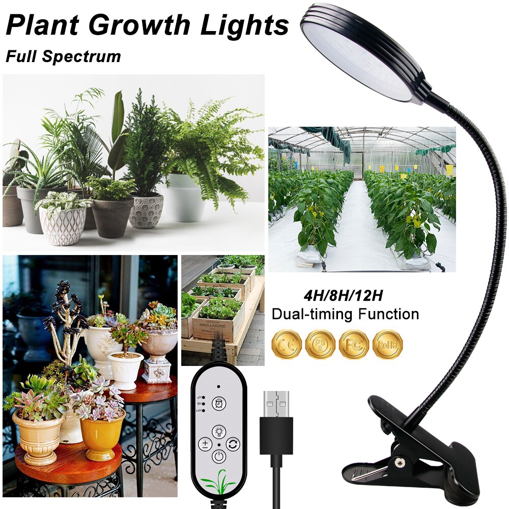 LED Grow Light Full Spectrum LED Rood Blauw 5V USB Kweeklampen Flexibele Slang Voor Planten Zaailingen Bloeiende Planten groeilicht