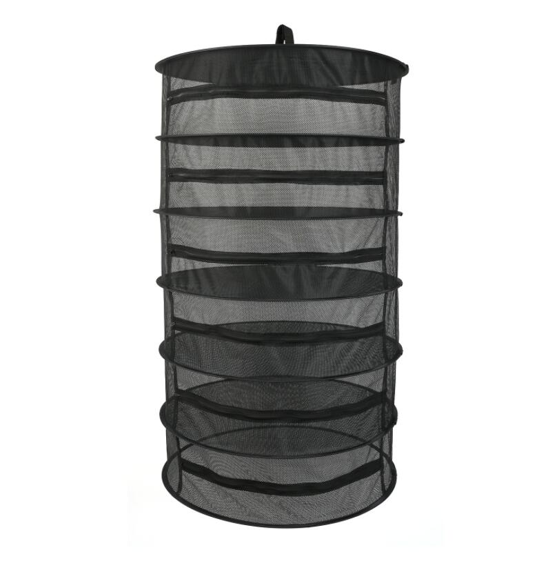 60cm 6- etterslep tørkekurv tørketrommel til tørketrommel lukket glidelås, kan tørke bønner, urter, matte, planter, kronblad eller klær
