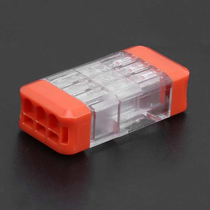 energy meter 10pcs Quick Connectors Transparent 2-In-4-Out Wire Block Terminal 24A 450V Multipurpose power monitor