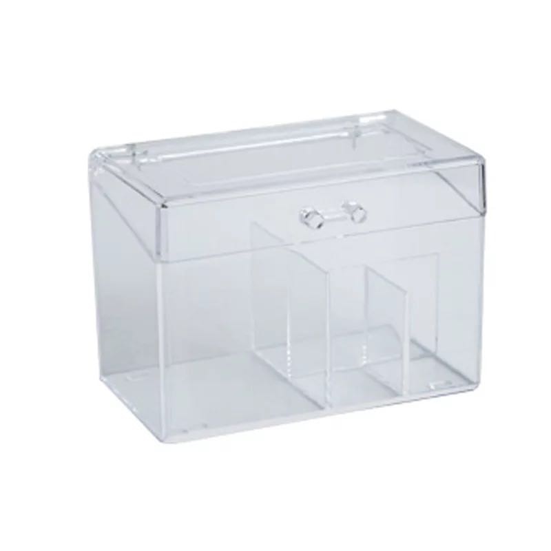 Odporna na kurz akrylowe płatki kosmetyczne organizator pudełko na przybory robić makijażu dla wacików/piękny mikser uchwyt z pokrywa 4 kraty dachowe robić zatrzymywania pojemnik na kosmetyki