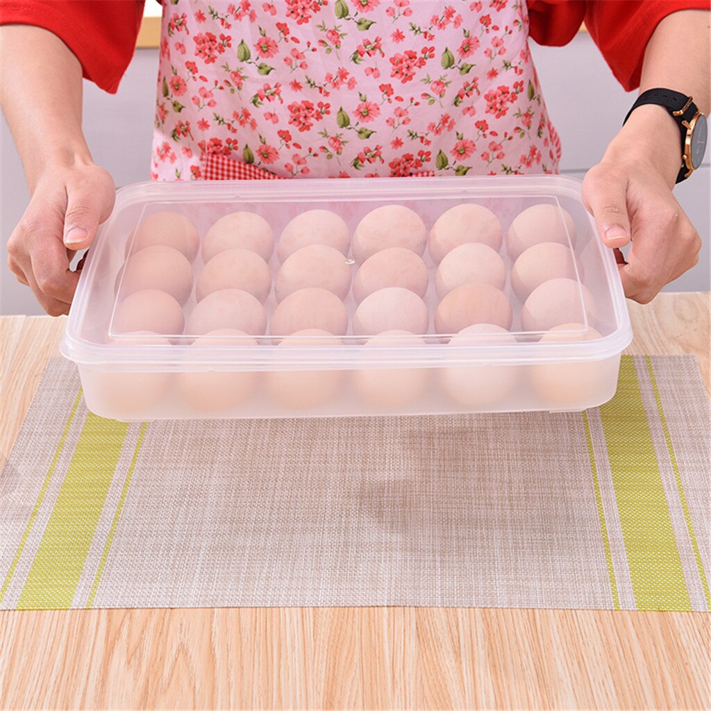 Eieren Luchtdichte Plastic Storage Case Koelkast Voedsel Dumplings Eieren Luchtdichte Opslag Container Plastic Doos Space Saver #25