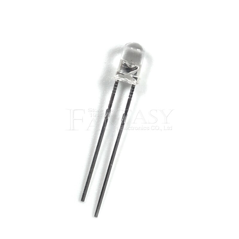100pcs White light-emitting diodes White turn White 3mm led