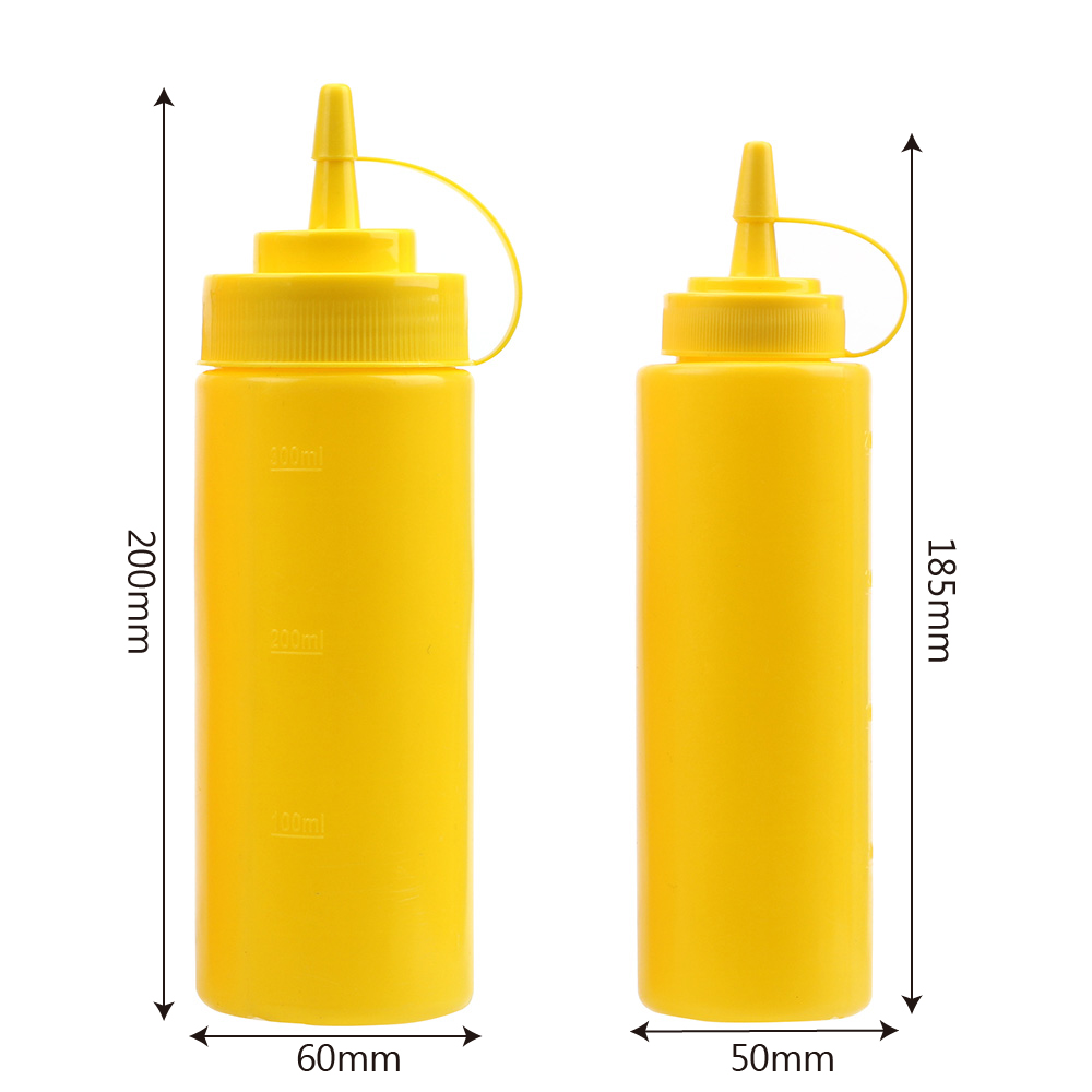 NICEYARD Gravy Boat Kitchen Accessorie Plastic 8oz 12oz Squeeze Bottle Sauce Vinegar Oil Ketchup Gravy Cruet Condiment Dispenser