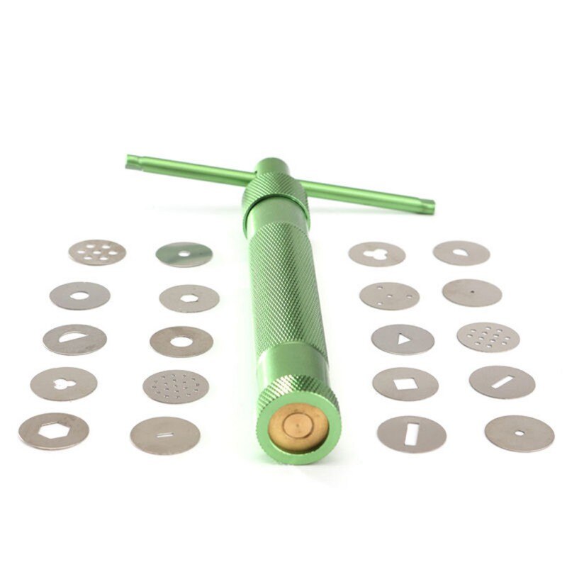 Pasta Extruder Craft Tips Craft Fondant Cake Sculptuur Polymeer Klei Gereedschap Cool Rvs Suiker
