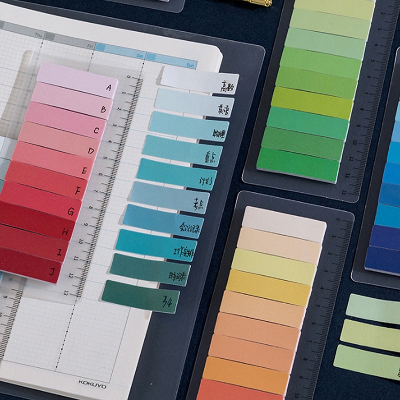 150 Sheets Rainbow Color Index Memo Pad Posted It Sticky Notes Paper Sticker Autocollant Deco Stickers Наклейки Канцелярия Plan