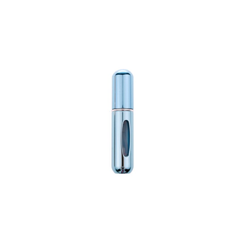 Bottom-filled Metal Shell 5ml Perfume Bottle Dropper Portable Sample Bottles Frosted Perfume Points Bottling Oil Bottle: Bright Blue
