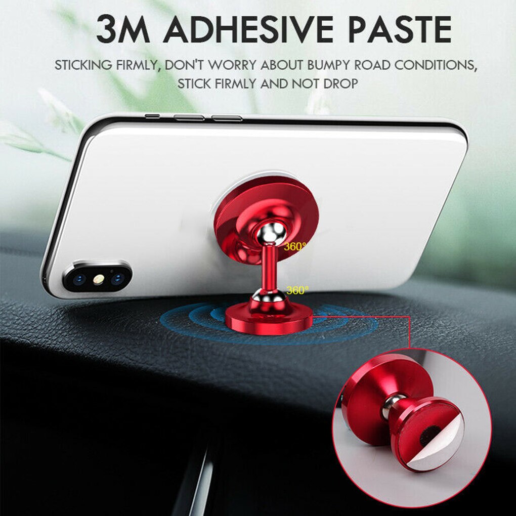 Lichtgevende Telefoon Houder Legering Magnetische Auto Telefoon Houder Universele Auto Dashboard Mount Mobiele Houder Magneet Gps Houder