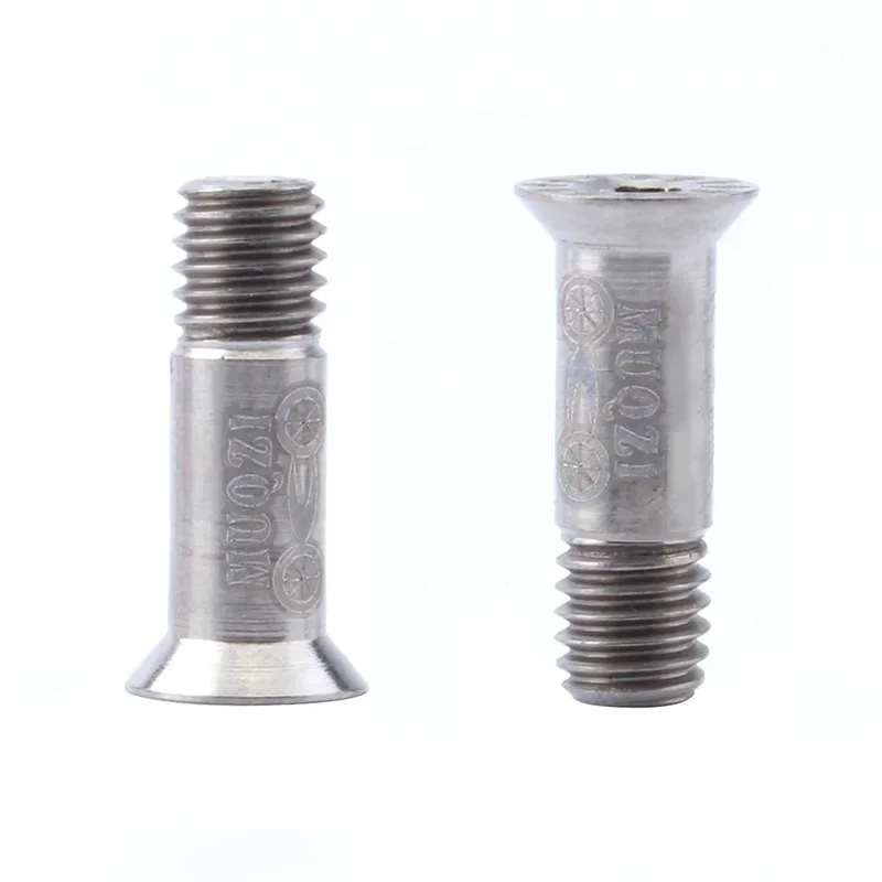 2PCS Bike M5 Titanium Screws Rear Derailleur Jockey Wheel Screws Pulley Guide Wheel Fixed Bolts MTB Road Accessories Parts: WHITE