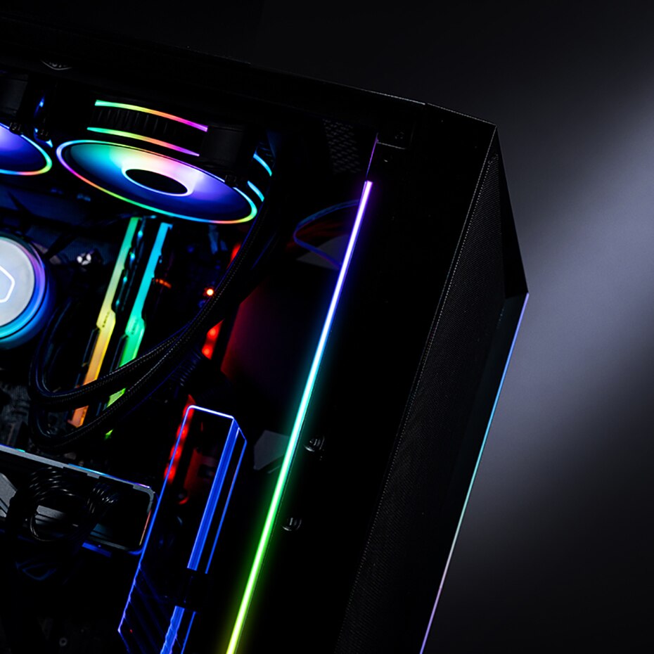 Cooler Master ARGB Light Bar 5V/3PIN Addressable RGB LED PC Computer Case Light Bar Support ASUS, MSI, Gigabyte, and ASRock