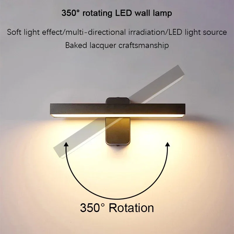 Led-wandlamp buiten waterdichte villa ingang armatuur binnenplaats woonkamer huis decoratieve lange strip aluminium wandlampen