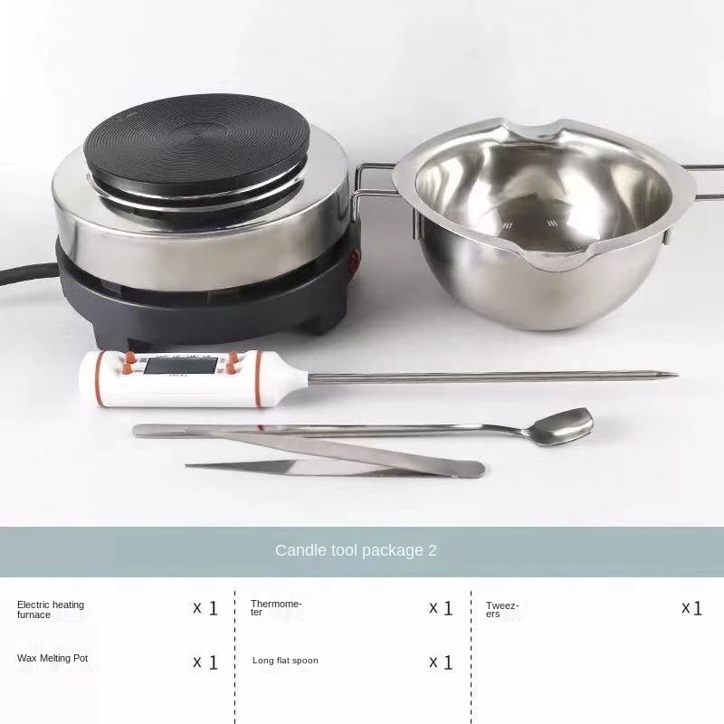 candle making kit soy wax and candle making kit supplies candle set candle tools: Dark Gray