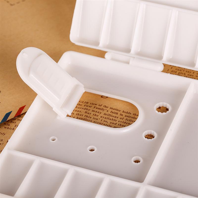 Plastic Painting Pallet Watercolor Palette Folding Paint Tray with 33 Compartments for Painters Students Art Studio