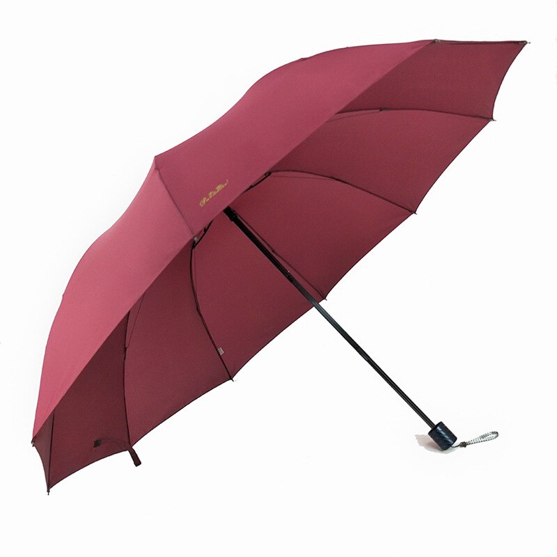 Tiantang paraply 33212e regn eller skinne dobbelt formål tre foldning ti ben ekstra stor 10 ben ekstra stor tre regn paraply p: Sauce rød