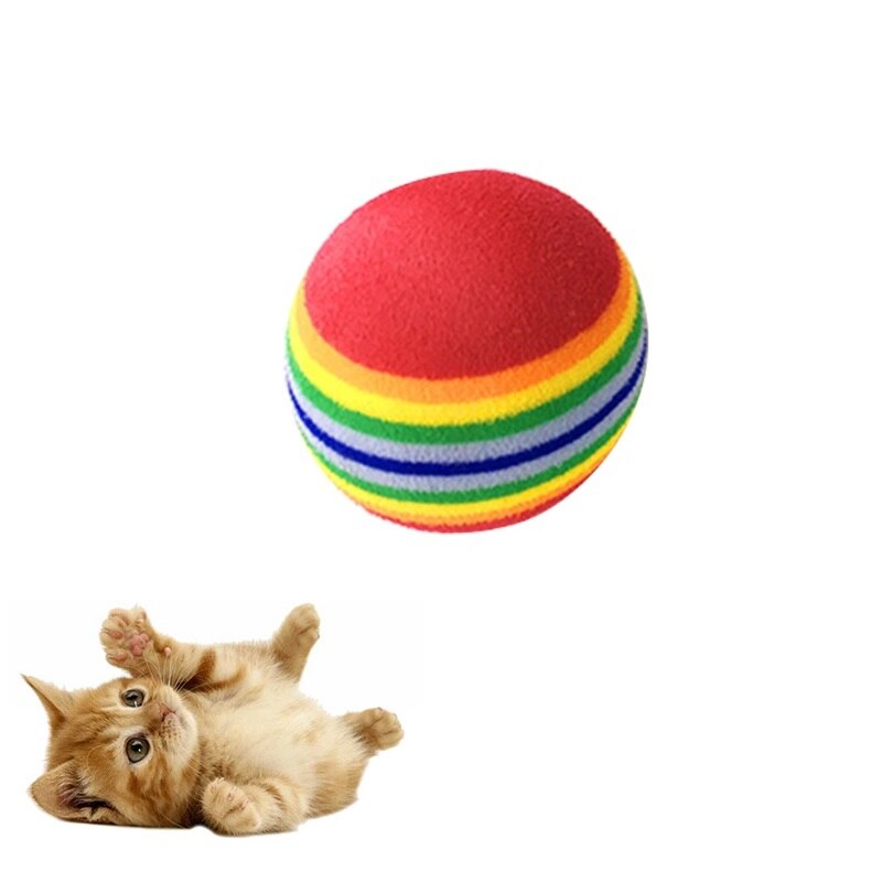Varita de plumas de juguete interactivo para gatos, juguete interactivo para mascotas, Color divertido, Goma elástica para gato, 1 unidad: 06