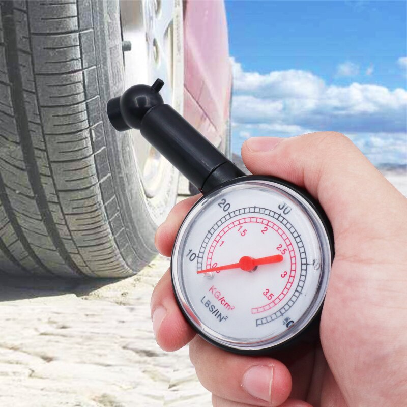 Bandenspanningscontrolesysteem 0-50 Psi Bandenspanningsmeter Wijzerplaat Meter Wiel Luchtdruk Tester Voor Auto Motor auto Vrachtwagen