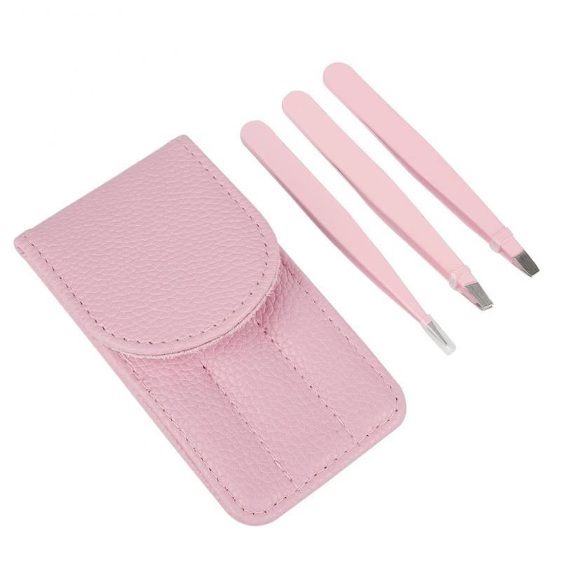 Make-Up Professionele Wimper Pincet 3D Volume Wimper Extension Tweezer Fan Lash Wenkbrauw Pincet Cosmetica Gereedschap: pink