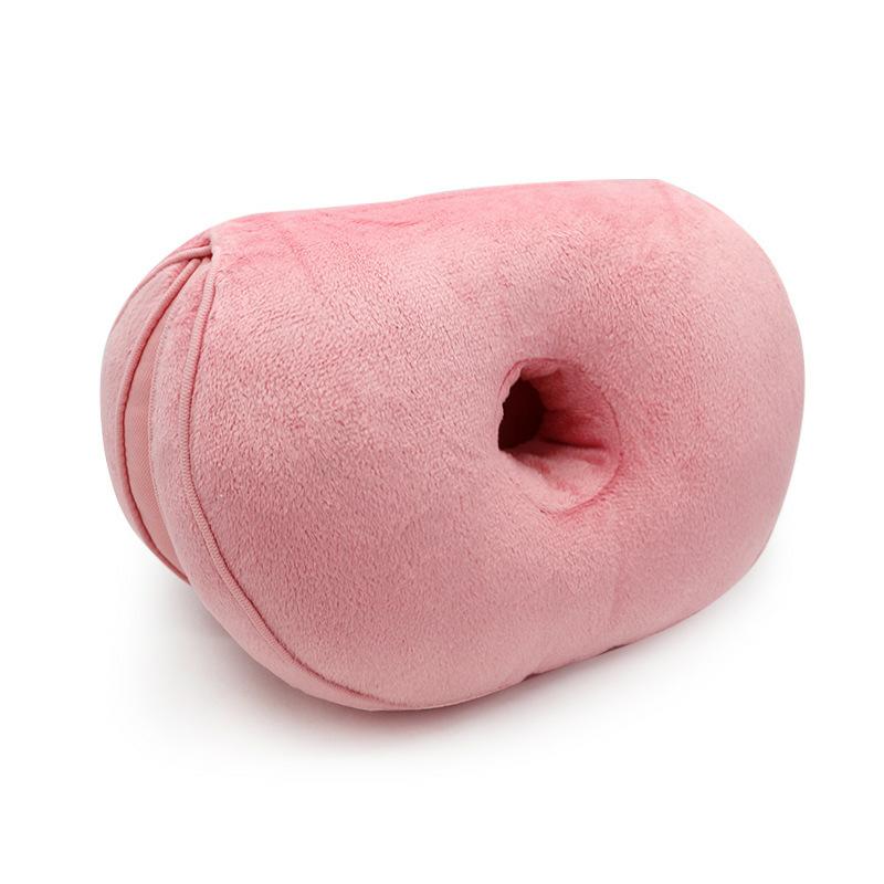 Comfortabele Leuke Kussen Multi Functie Pluizige Mooie Bil Kussen Gevouwen Kussen Mooie Billen Kussen: Pink